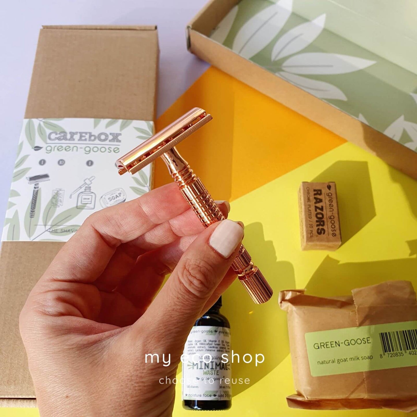 Shaving Care Box | Pink Gold
