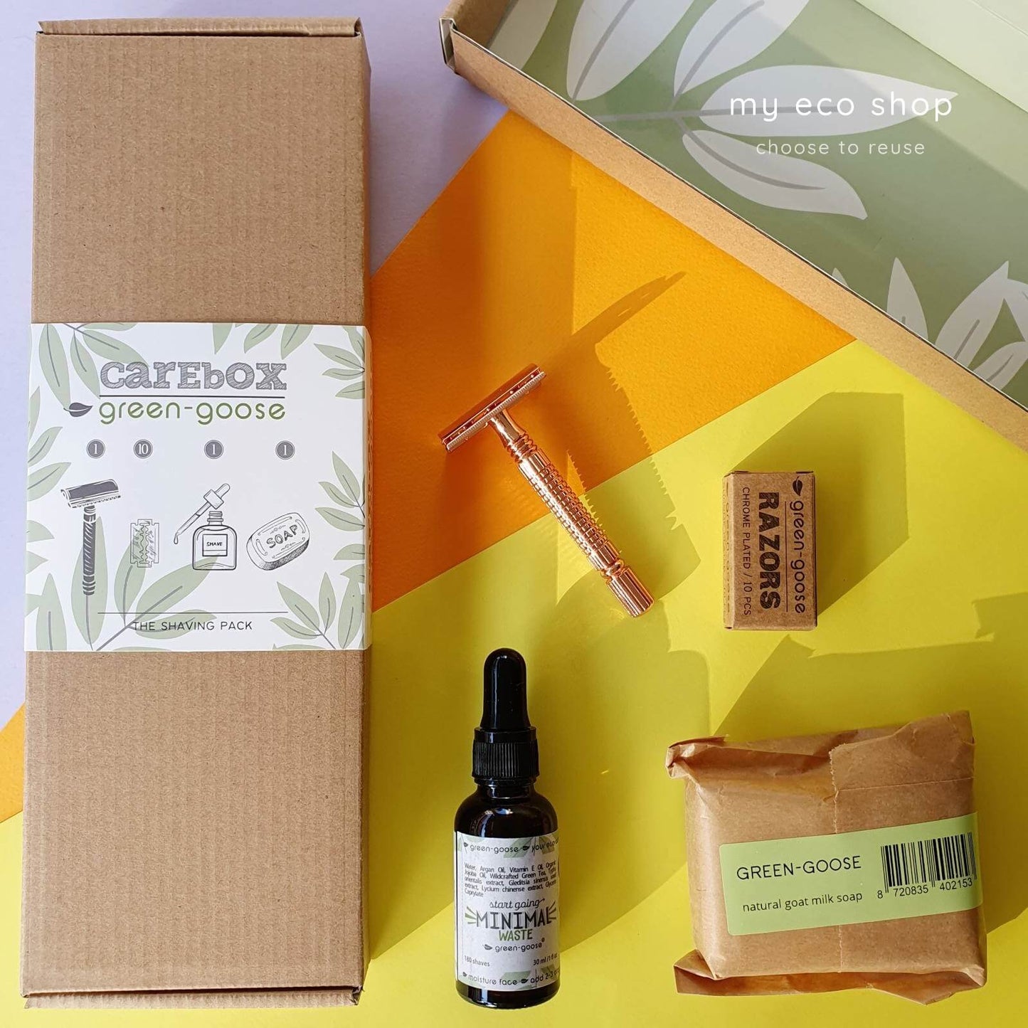 Shaving Care Box | Pink Gold