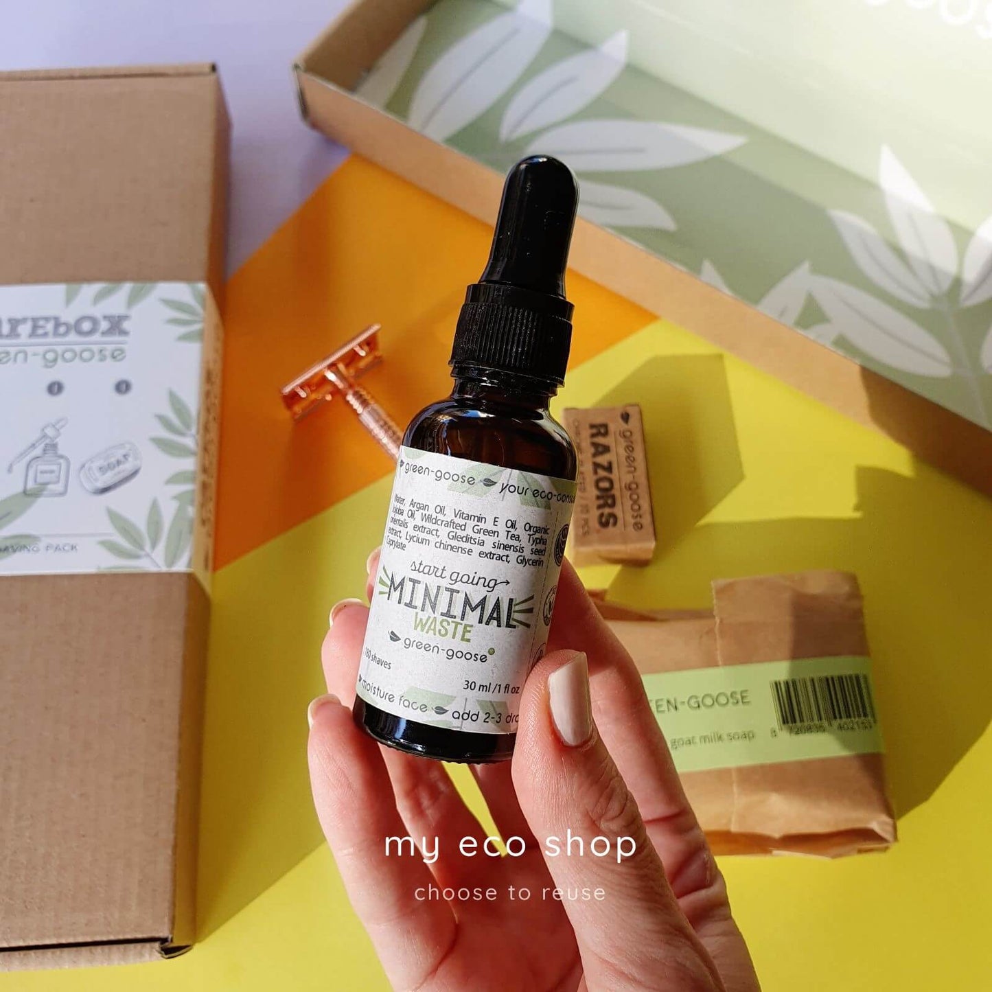 Shaving Care Box | Pink Gold