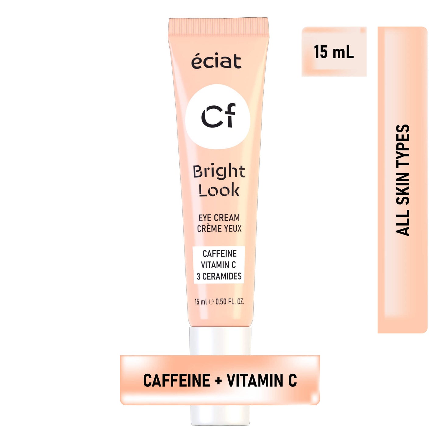 Κρέμα ματιών Bright look ⭐ Με εκχύλισμα κόκκων καφέ