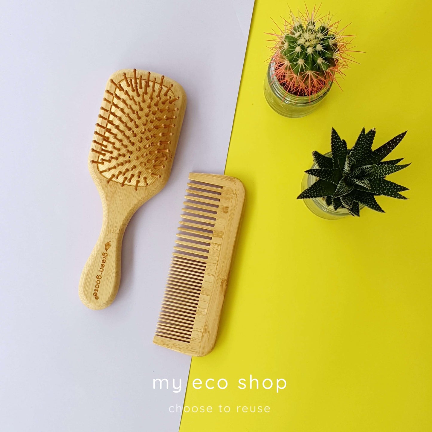 χτένα μαλλιών από Bamboo