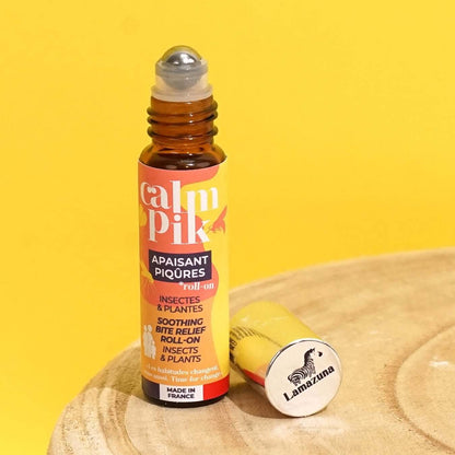 Lamazuna Calm Pik roll-on για τσιμπήματα με φυσικά βιολογικά εκχυλίσματα χαμομηλιού και λεβάντας.