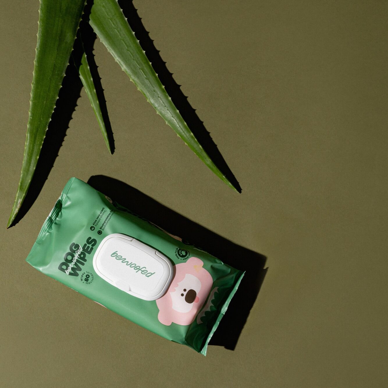 🐾 Μαντηλάκια Σκύλου από Βιοδιασπώμενες Ίνες | 80 τμχ 🌿