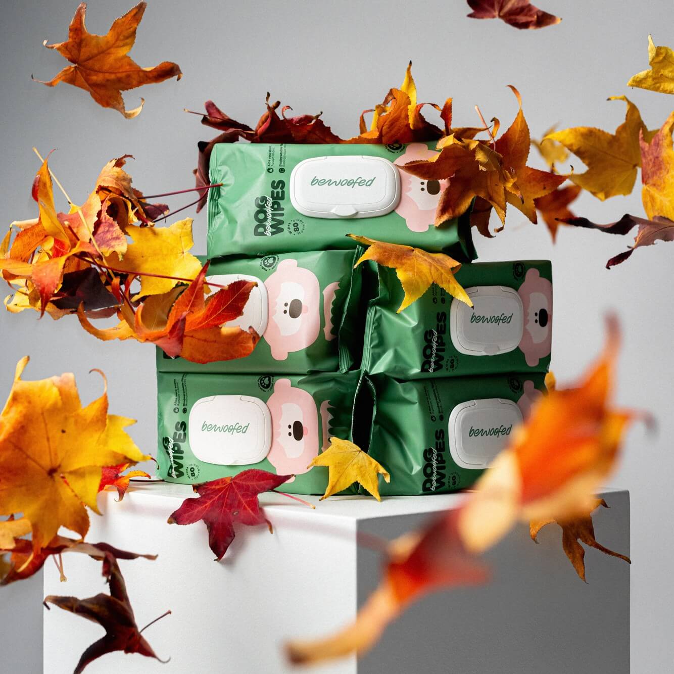 🐾 Μαντηλάκια Σκύλου από Βιοδιασπώμενες Ίνες | 80 τμχ 🌿