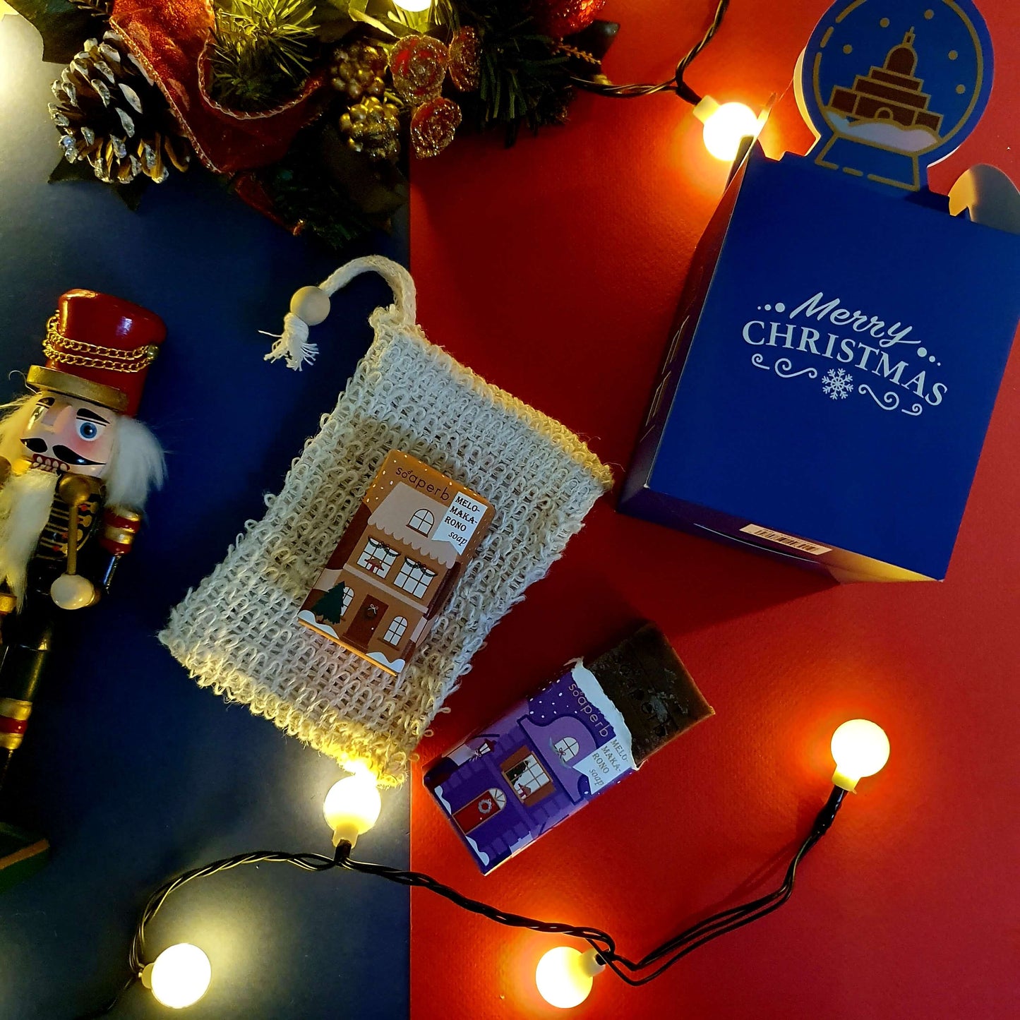 🍯Honey Spice | Σαπούνια μελοκαμάρονο & θήκη sisal