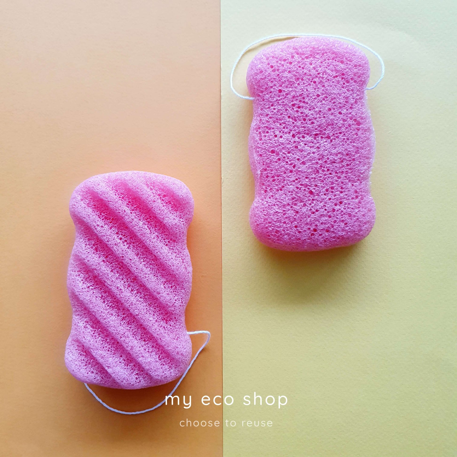 Konjac σφουγγάρι σώματος με τριαντάφυλλο για απαλή απολέπιση και φροντίδα ευαίσθητης επιδερμίδας
