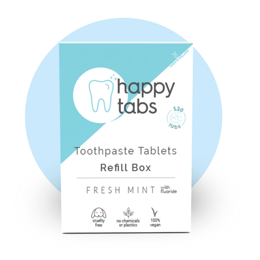 δισκία οδοντόκρεμας happy tabs με φθόριο