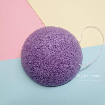 konjac sponge με λεβάντα για ευαίσθητα δέρματα